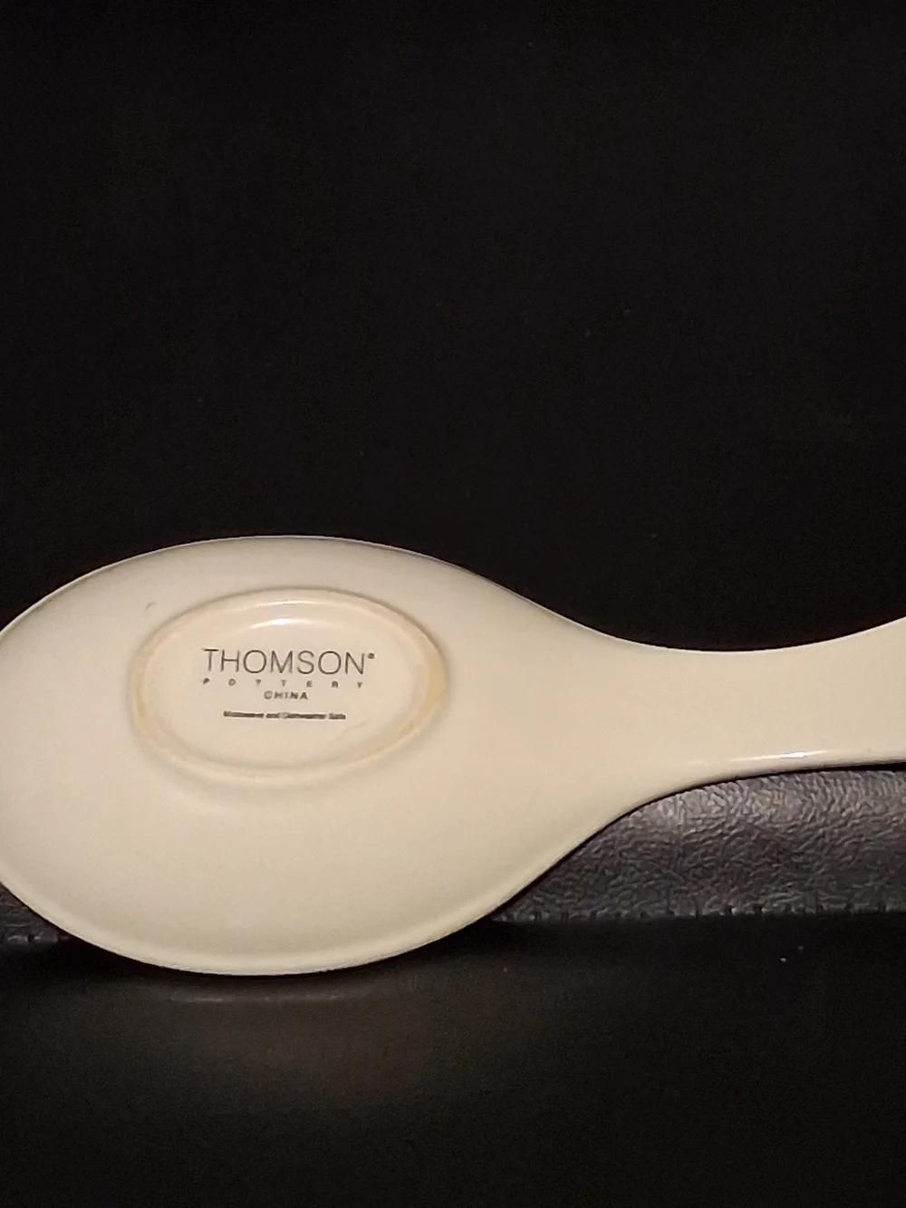Thompson Blue and Red Snowman Ceramic Spoon Rest